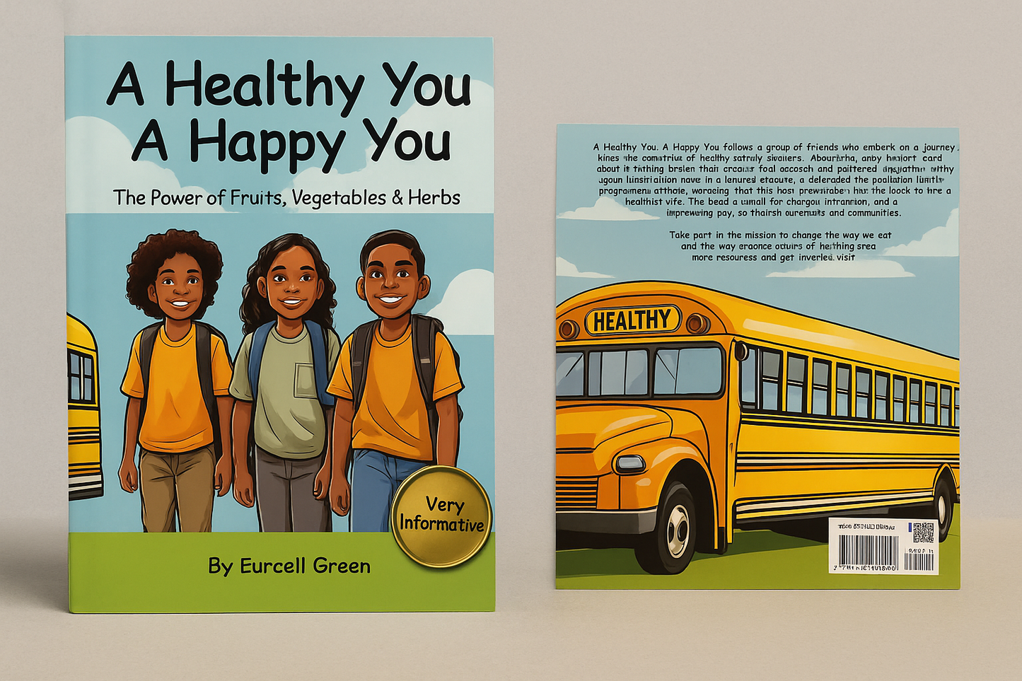 A Healthy You, A Happy You softback book cover — interactive kids’ healthy habits workbook