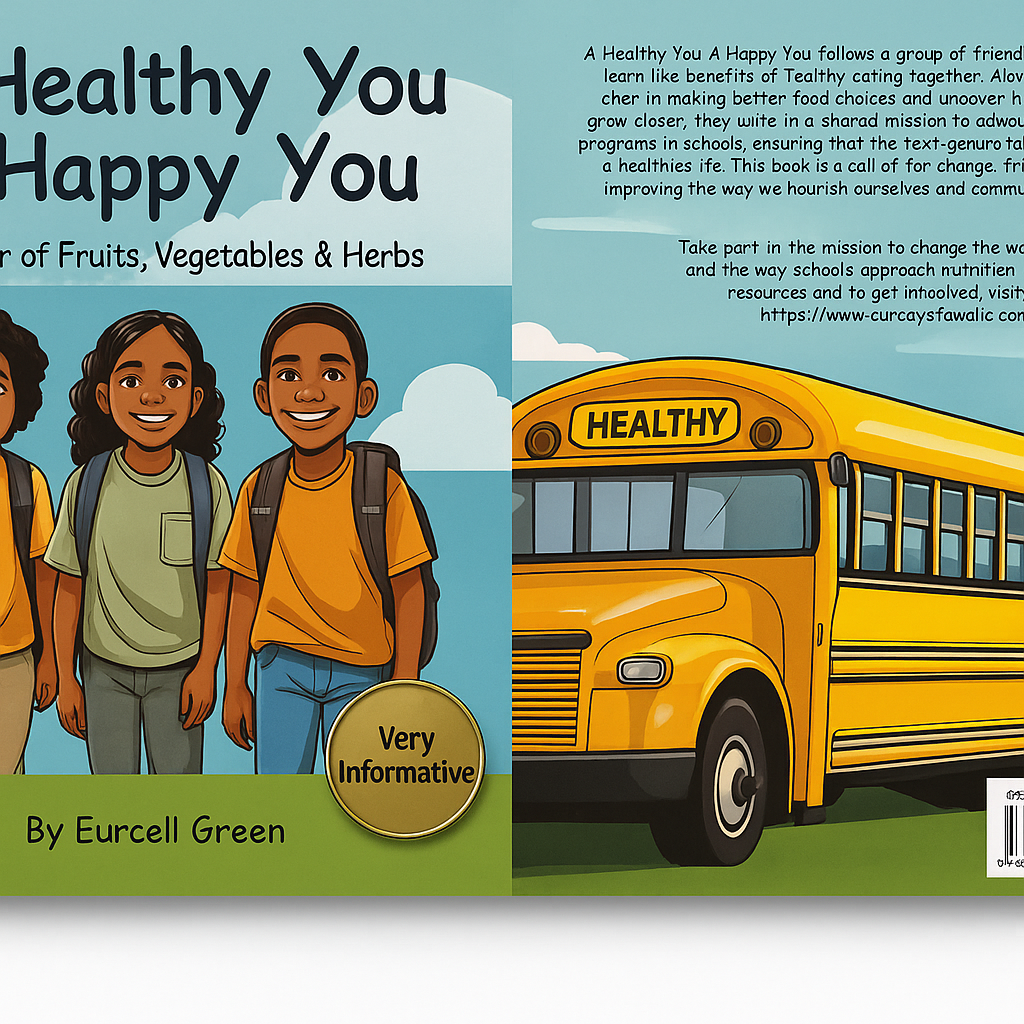 Back cover of A Healthy You, A Happy You with summary and ISBN