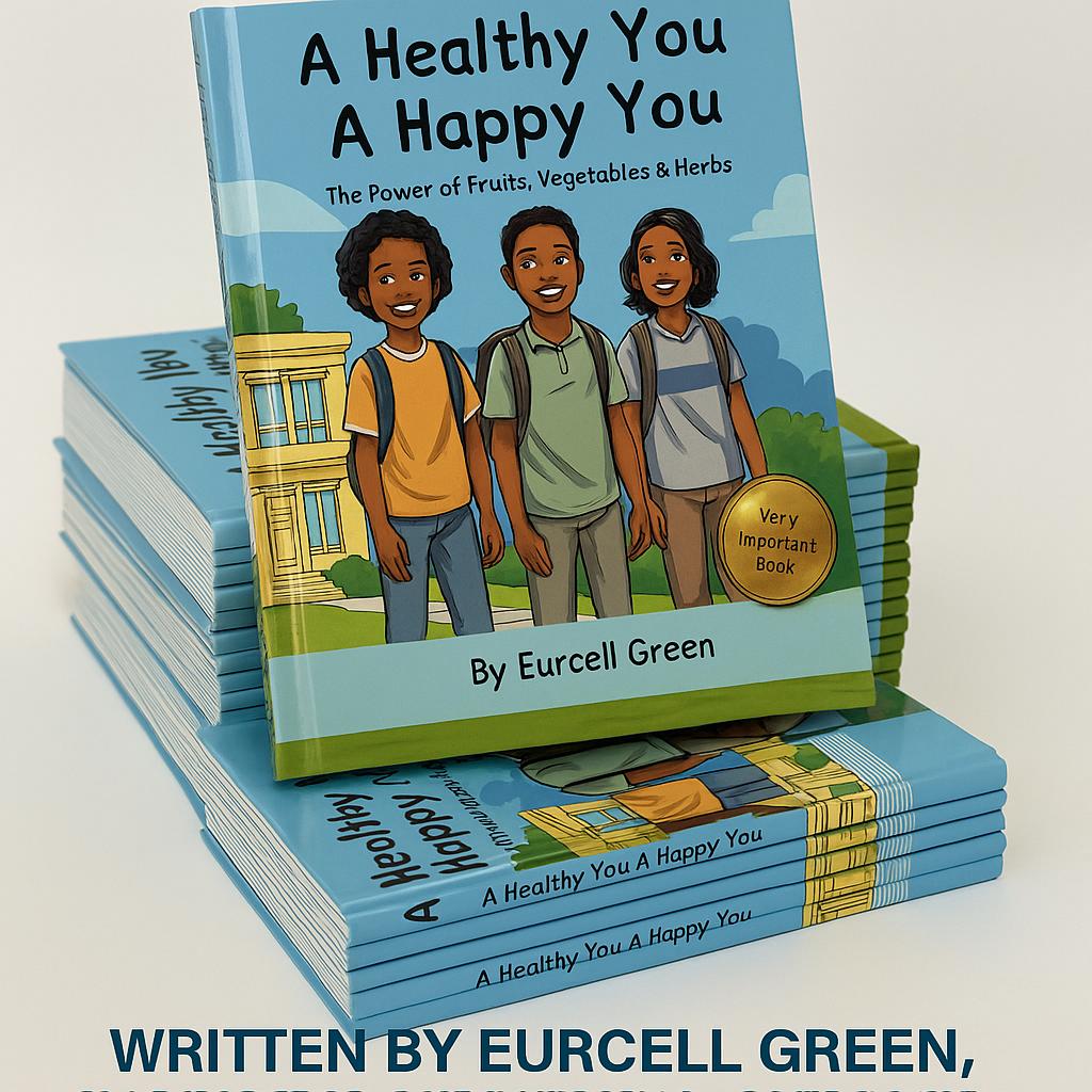 A Healthy You, A Happy You softback book cover on white — Eurceys’ Flava® guide to healthy cooking