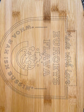 Load image into Gallery viewer, EURCEYS&#39; FLAVA® CUTTING BOARD 12X9X.5in BAMBOO WOOD 3(styles to choose) - Eurceys&#39; Flava®
