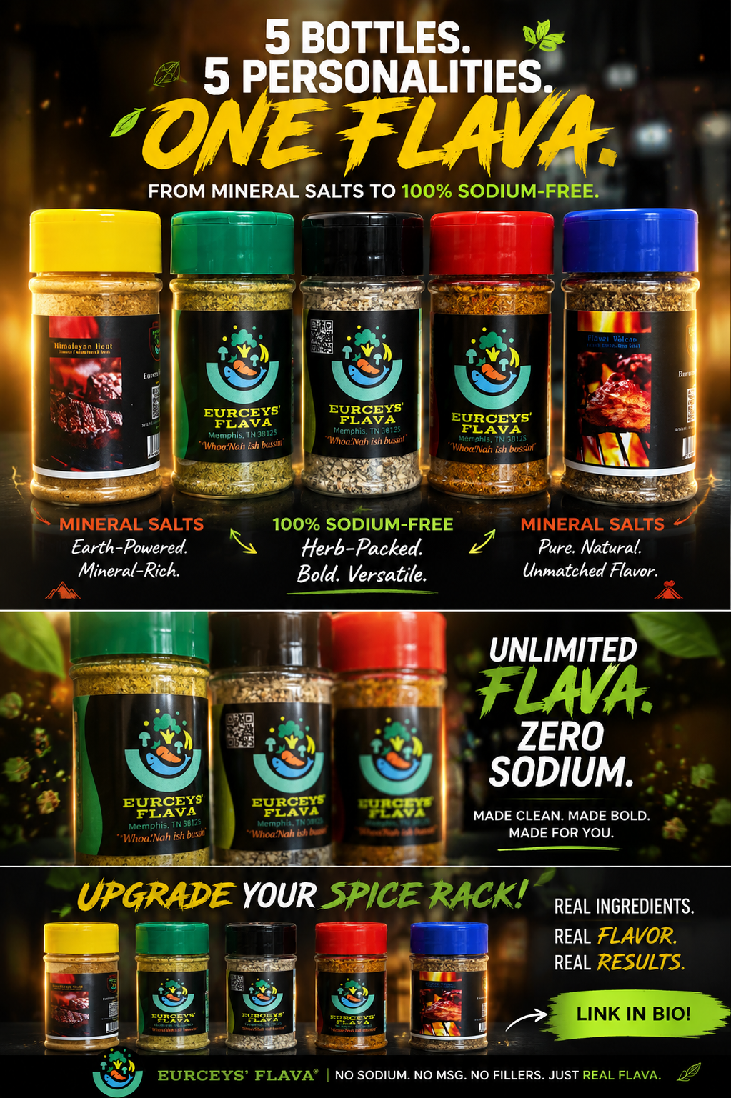 All 5 Flavas from Eurceys' Flava®