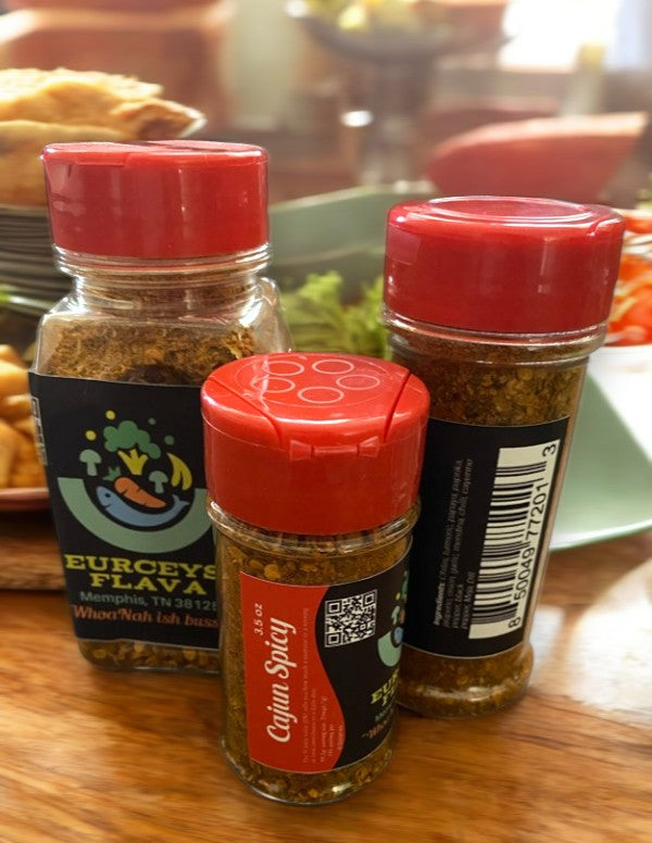 EURCEYS' FLAVA® CAJUN SPICES NO SODIUM "Cajun Spicy" Seasoning