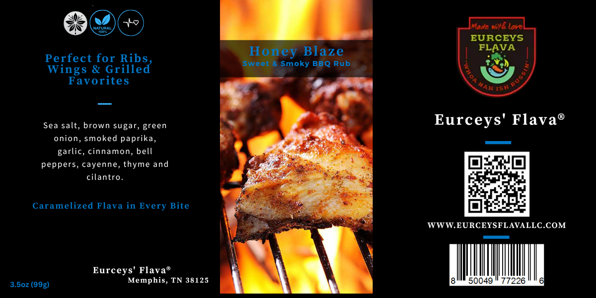 Honey Blaze label packaging