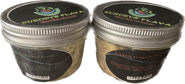 GARLIC BUTTERS COMES IN 2 FLAVA 4OZ CONTAINERS