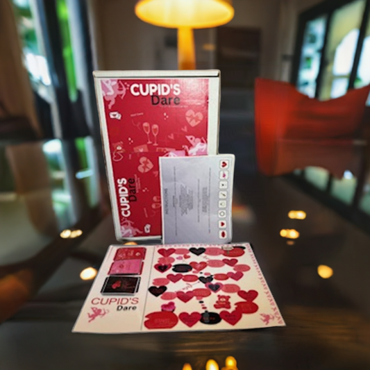 Cupid Dare board game box on white — couples challenge & conversation game