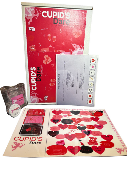 Example Cupid Dare prompt card with couples challenge (ages 18+)
