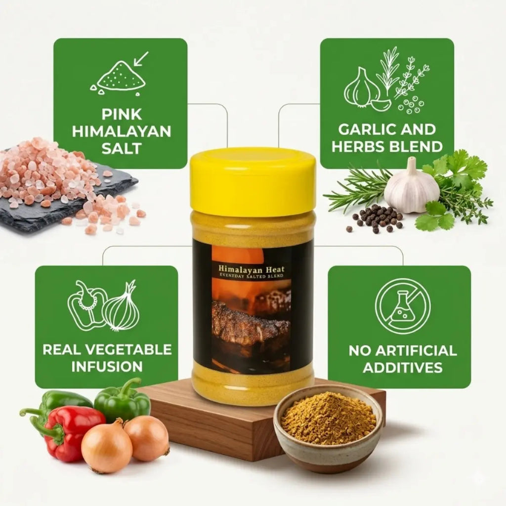Ingredients in Himalayan Heat All Purpose Seasoning