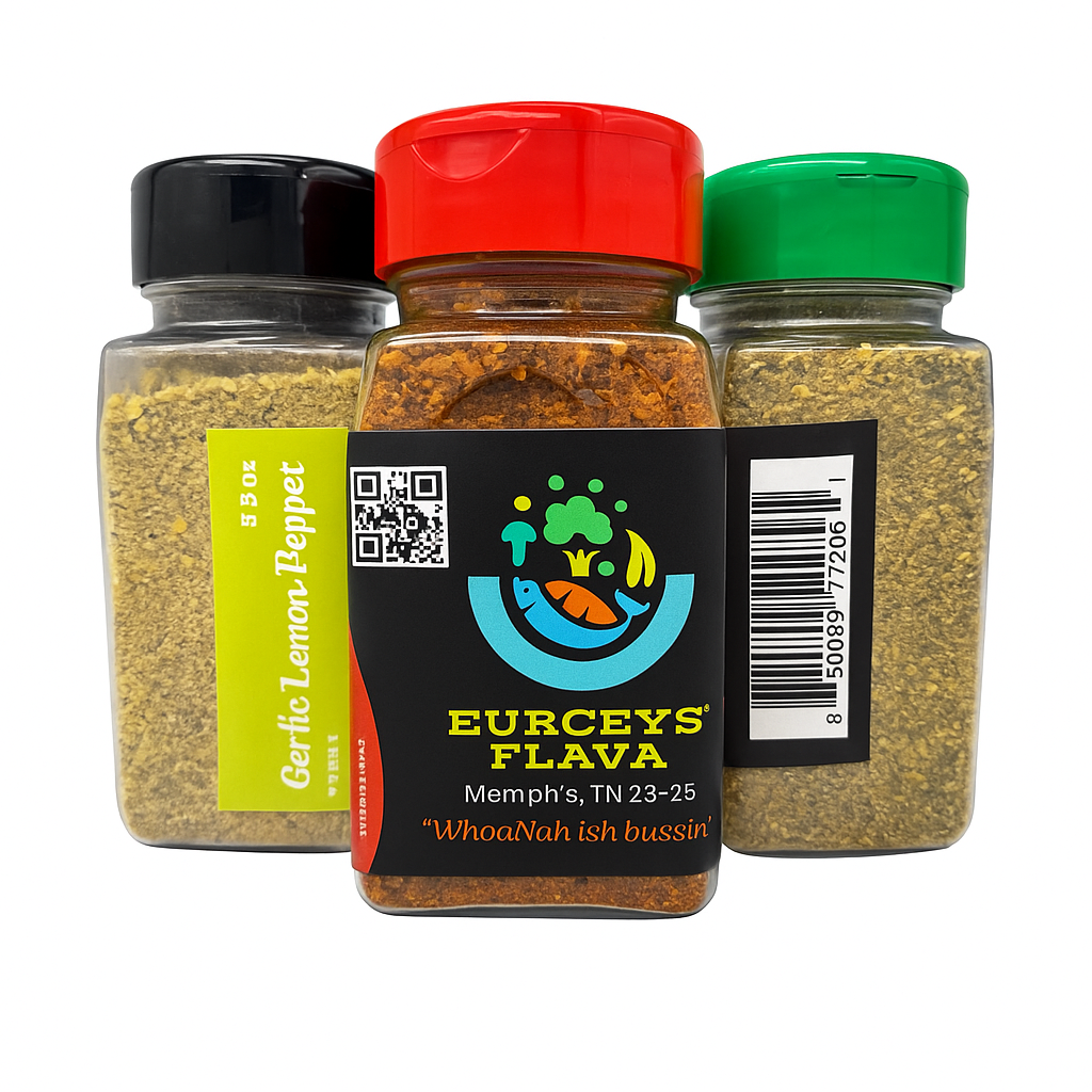 9.5 oz cajun spicy, garlic lemon pepper, and herbal lovers set of 3