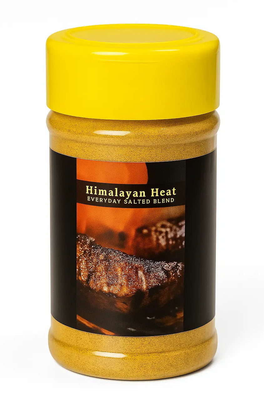 Himalayan Heat all purpose seasoning made with Mineral Salt 