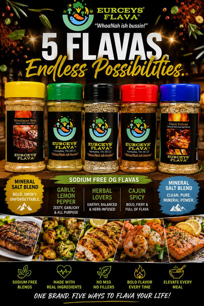 Eurceys' Flava® Sodium free &Mineral Salt options