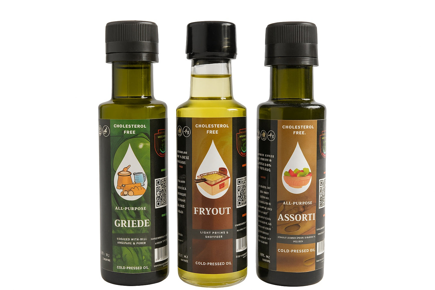 Eurceys' Flava® Trio Set Cold Pressed Oils