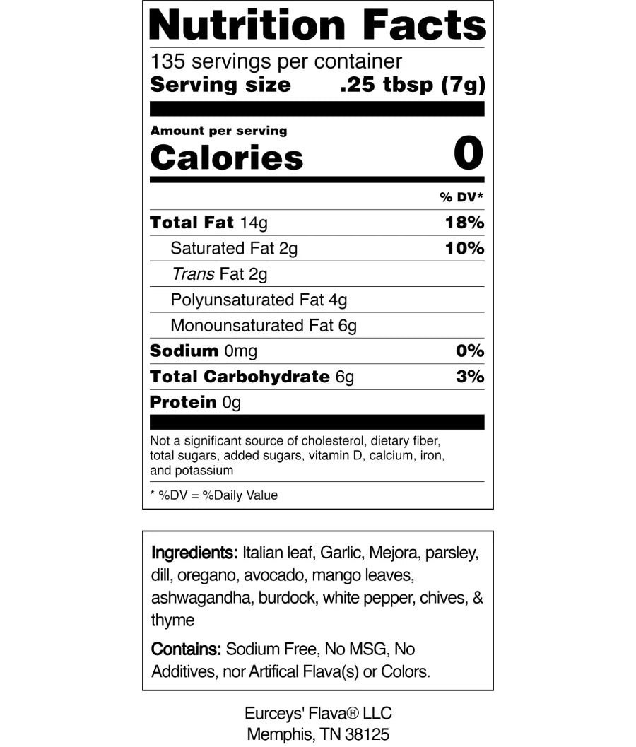 EURCEYS FLAVA® CAJUN SPICE Mixes without salt "Garlic Lemon Pepper" Seasoning - Eurceys' Flava®