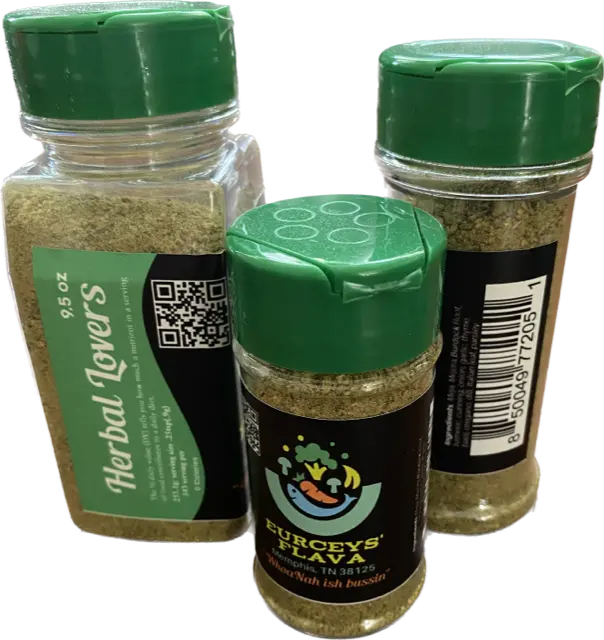 EURCEYS' FLAVA® CAJUN SALT FREE SEASONING "HERBAL LOVERS" SPICE BLENDS - Eurceys' Flava®