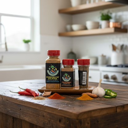 EURCEYS' FLAVA® CAJUN SPICES NO SODIUM "Cajun Spicy" Seasoning
